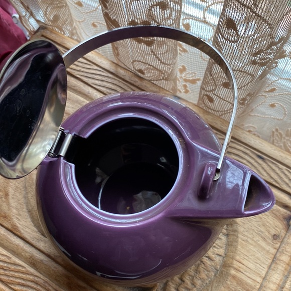 Teavana Fine Porcelain teapot , purple, retro vibes - Picture 7 of 13